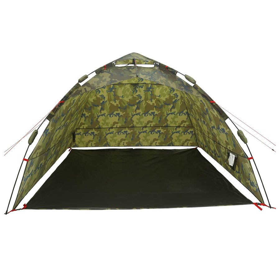 Vis tent Snelle Vrijgave 4-persoons Lichte Camouflage