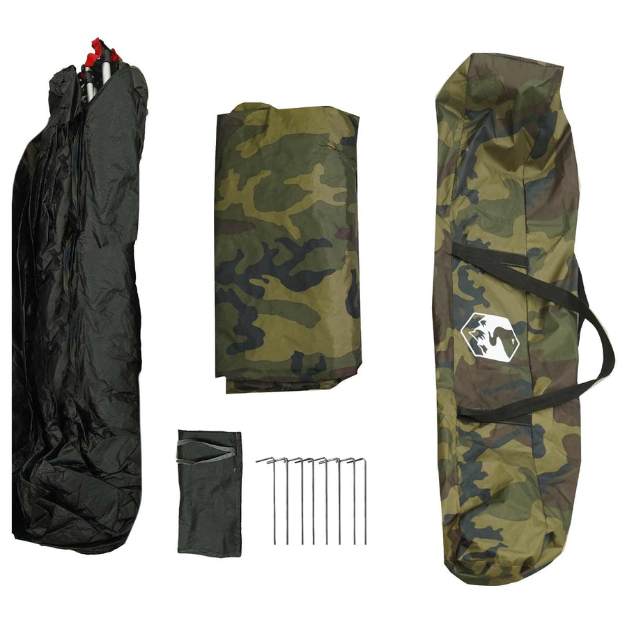 Vis tent Snelle Vrijgave -persoons 4-persoons Lichte Camouflage