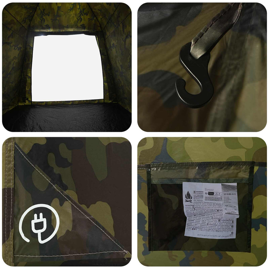 Vis tent Snelle Vrijgave -persoons 4-persoons Lichte Camouflage
