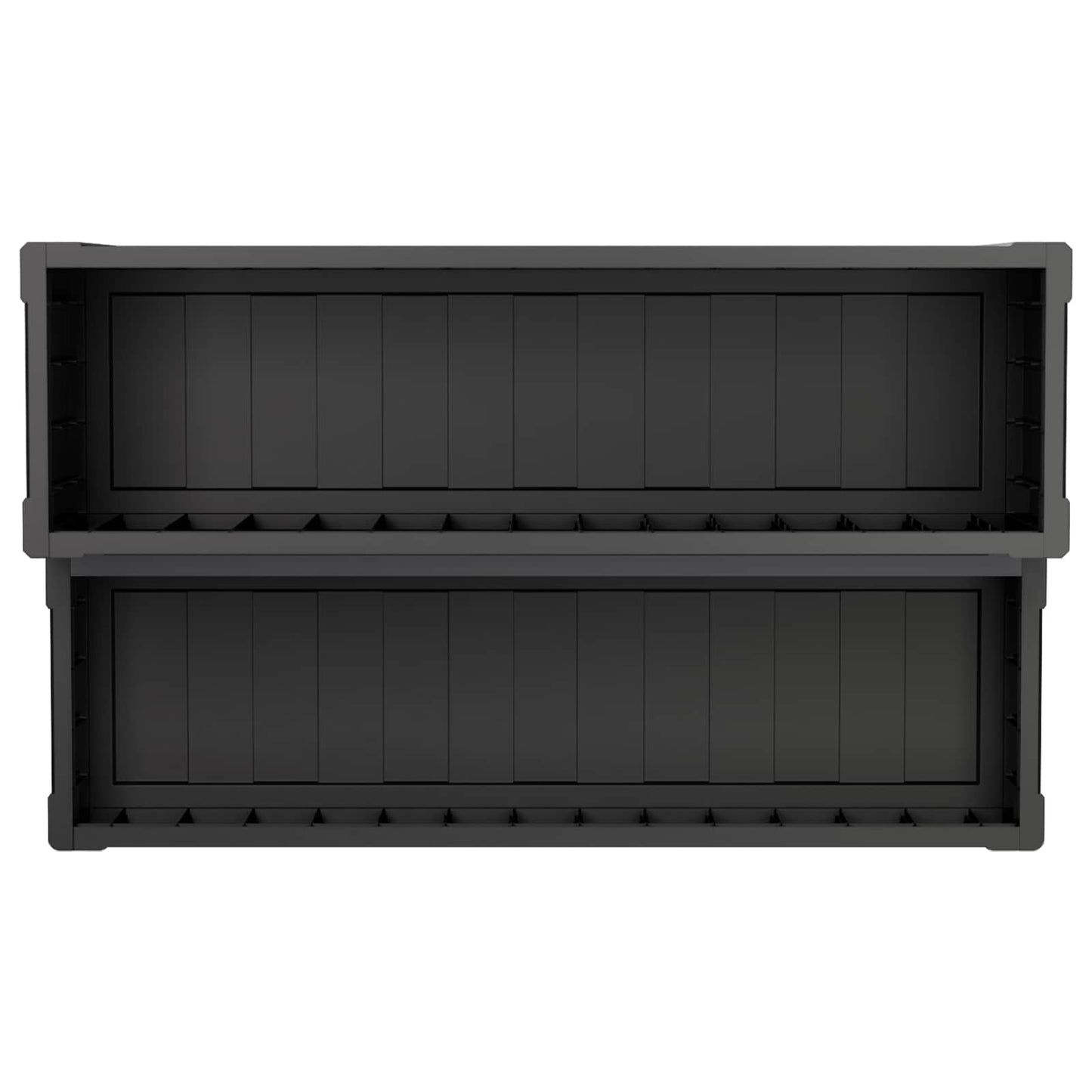 Hot Tub Stap met Opbergruimte 2-Staps Zwart 93 x 57 x 35 cm PP