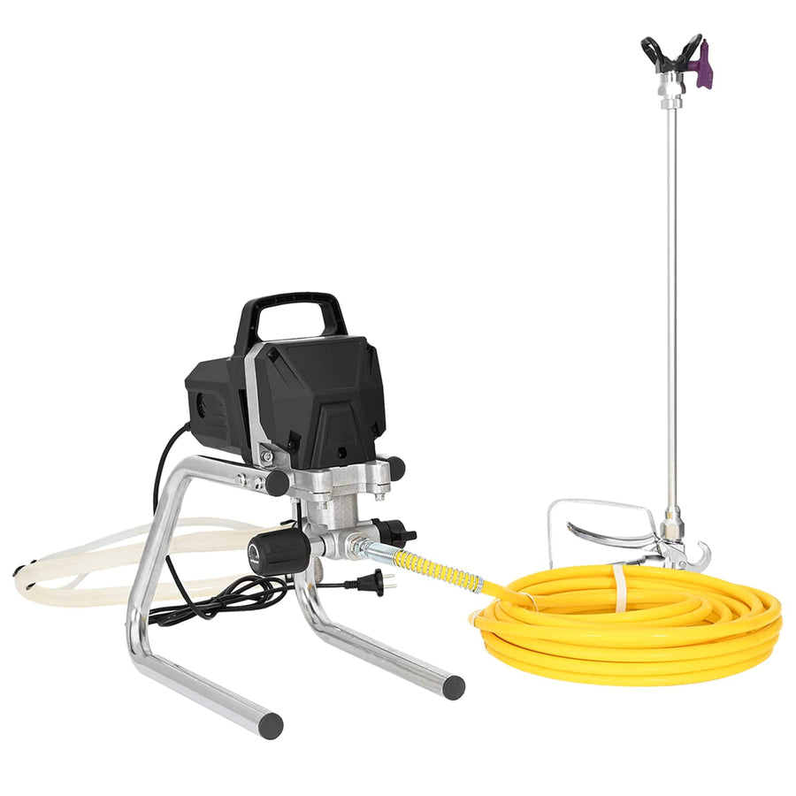 Airless Verfspuit 10 m spuitslang 220V 2L/min 227 bar Zwart