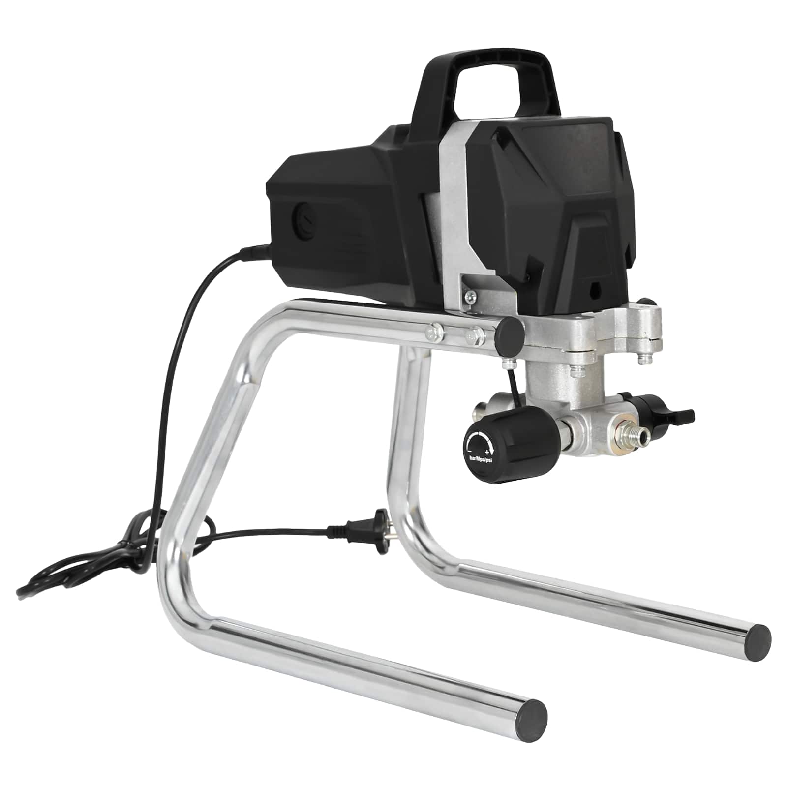 Airless Verfspuit 10 m spuitslang 220V 2L/min 227 bar Zwart