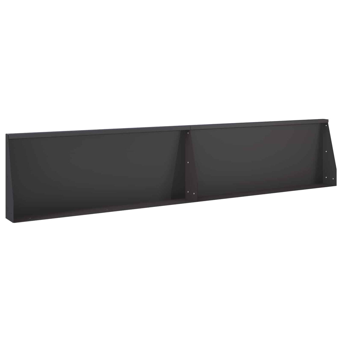 Keerwand 2 st 100 x 12 x 30 cm Staal Zwart