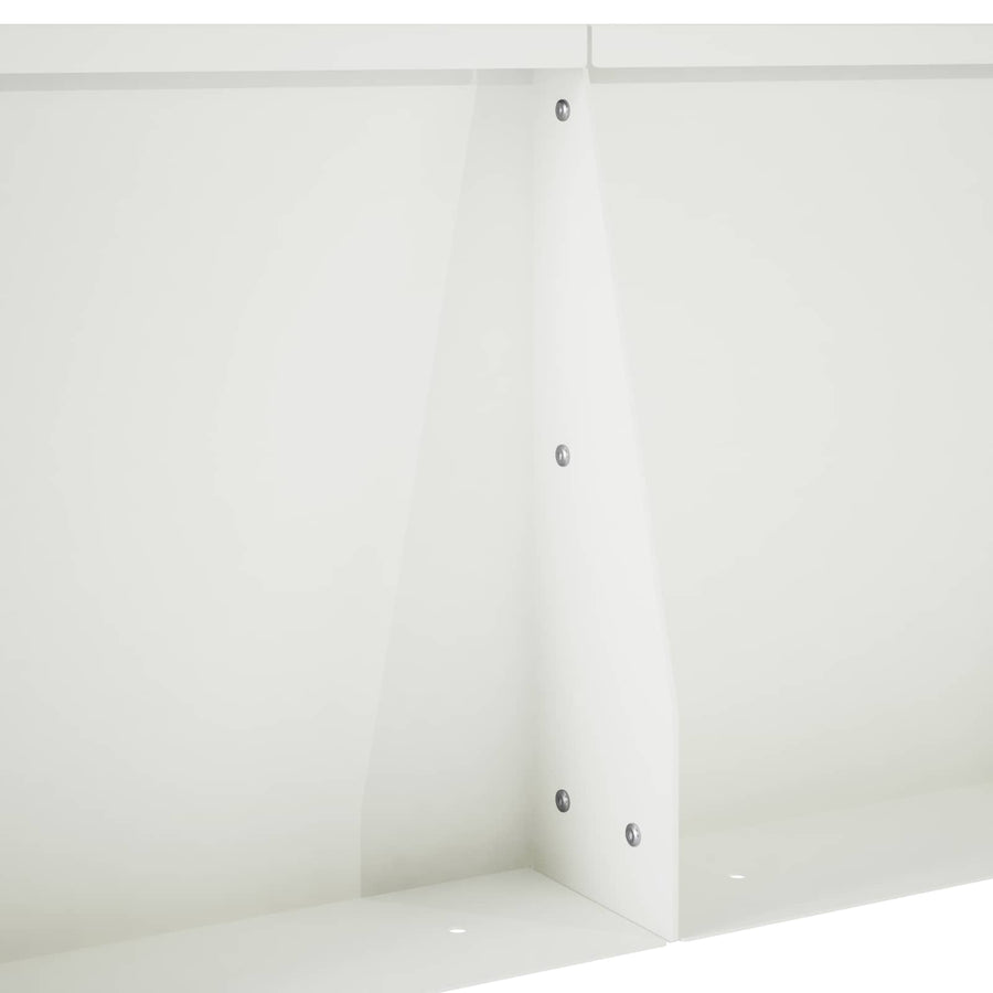 Keerwand 2 st 100 x 12 x 30 cm Staal Wit