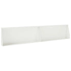 Keerwand 100x12x30 cm staal wit (2 stuks)