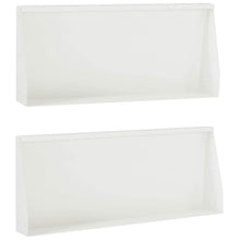 Keerwand 2 st 100 x 12 x 30 cm Staal Wit