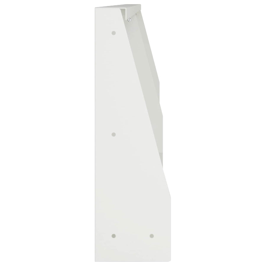Keerwand 2 st 100 x 12 x 30 cm Staal Wit