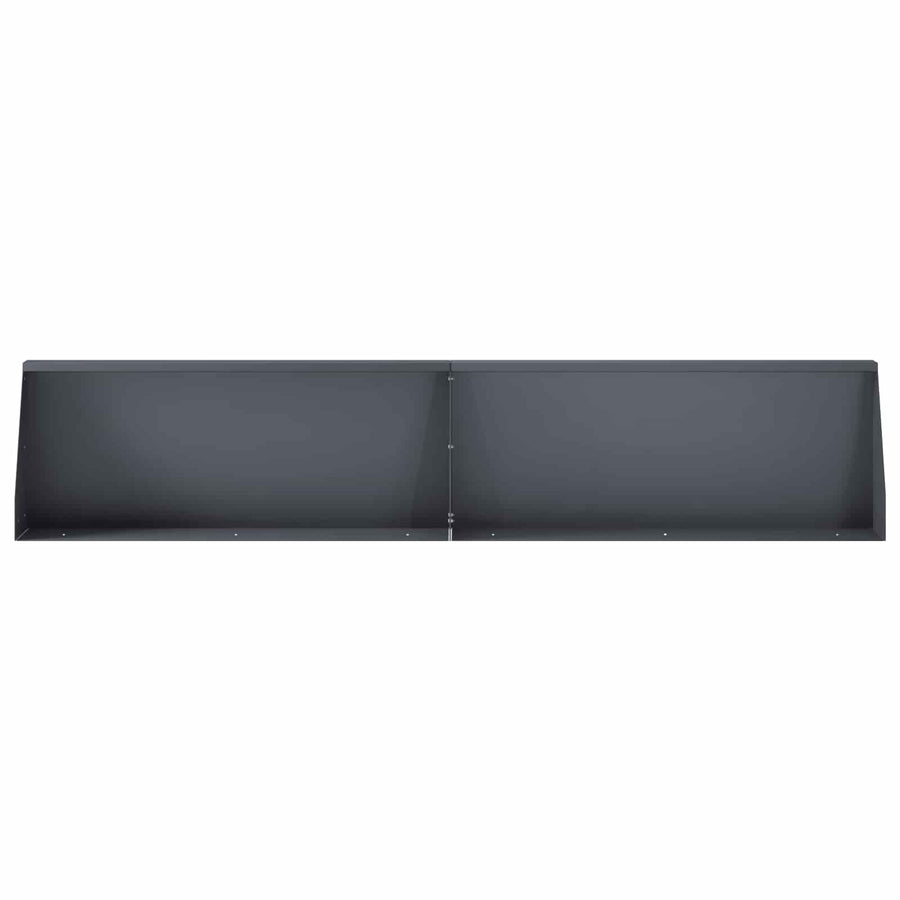 Keerwand 2 st 100 x 12 x 30 cm Staal Antraciet