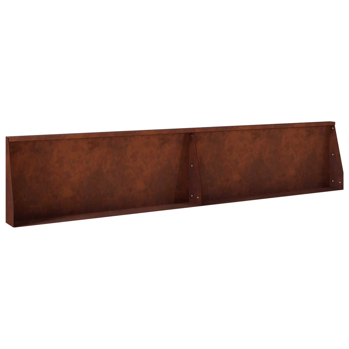 Keerwand 2 st 100 x 12 x 30 cm weervast staal Roestkleurig