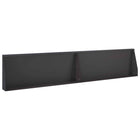 Keerwand 100x12x40 cm staal zwart 2 stuks