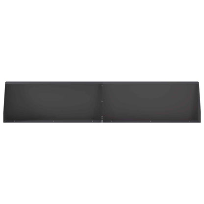 Keerwand 2 st 100 x 12 x 40 cm Staal Zwart