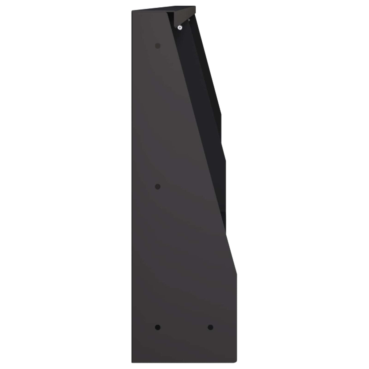 Keerwand 2 st 100 x 12 x 40 cm Staal Zwart