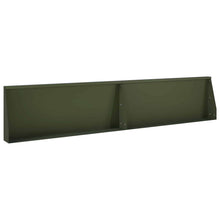 Keerwand 2 st 100 x 12 x 40 cm Staal Olijfgroen