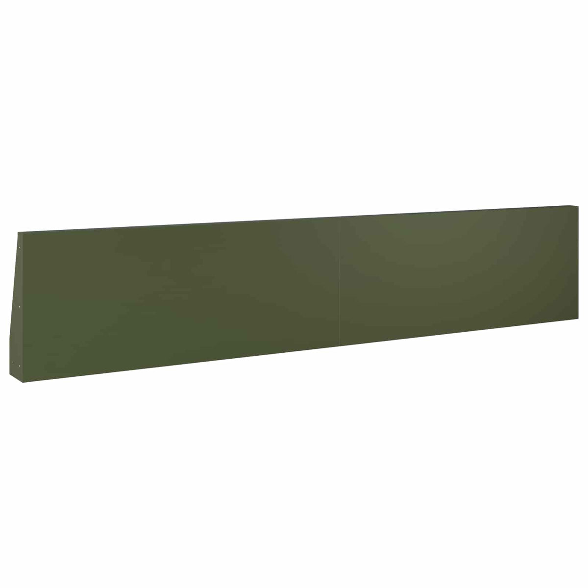 Keerwand 2 st 100 x 12 x 40 cm Staal Olijfgroen