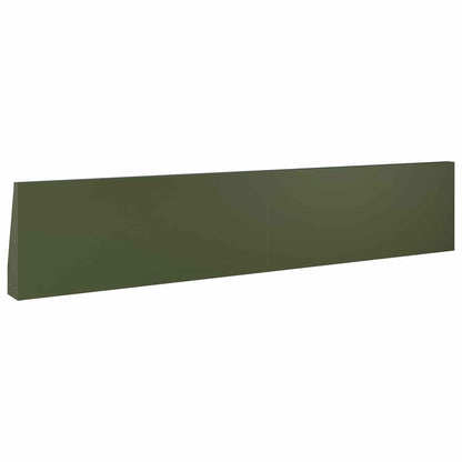 Keerwand 2 st 100 x 12 x 40 cm Staal Olijfgroen