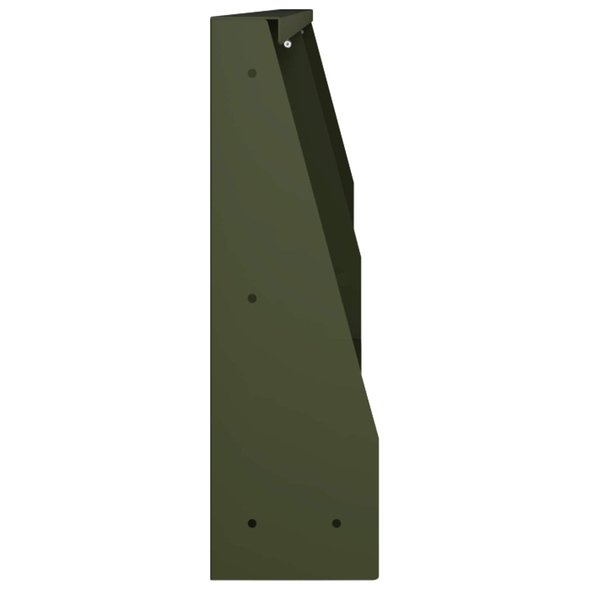 Keerwand 2 st 100 x 12 x 40 cm Staal Olijfgroen