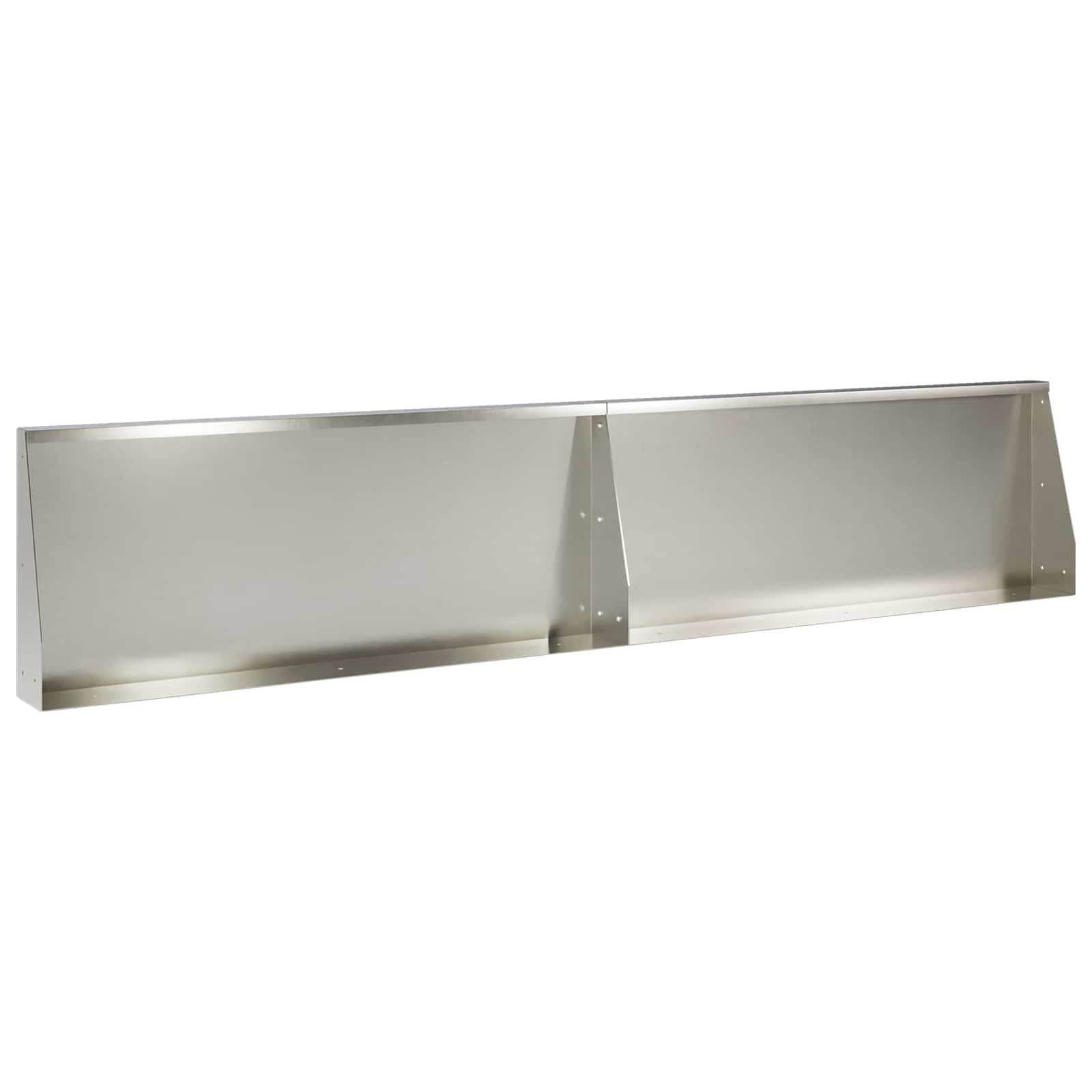 Keerwand 2 st 100 x 12 x 40 cm Roestvrij staal zilver