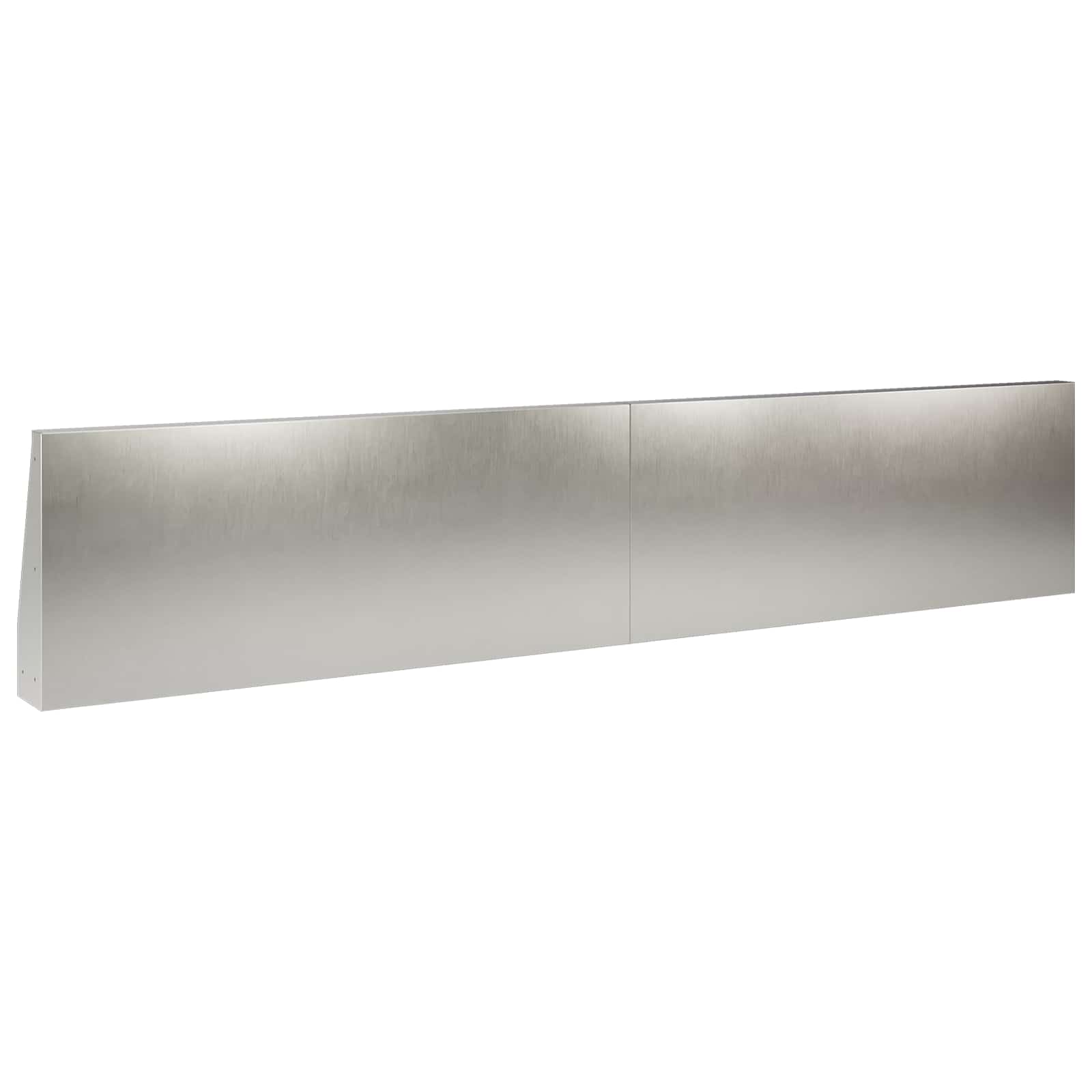 Keerwand 2 st 100 x 12 x 40 cm Roestvrij staal zilver