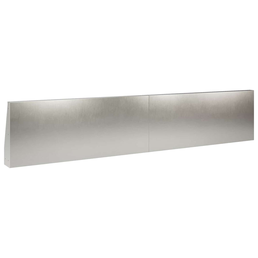Keerwand 2 st 100 x 12 x 40 cm Roestvrij staal zilver