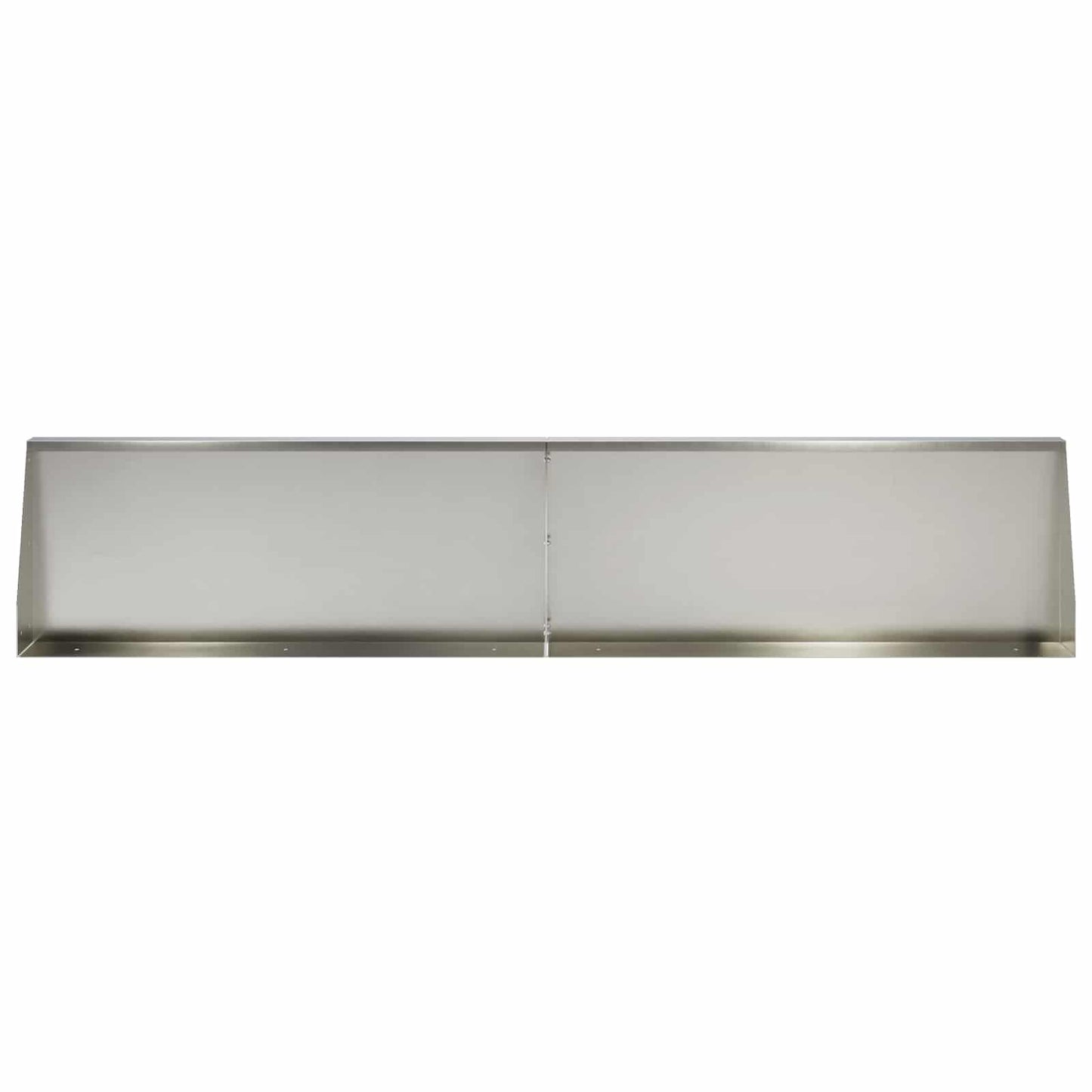Keerwand 2 st 100 x 12 x 40 cm Roestvrij staal zilver