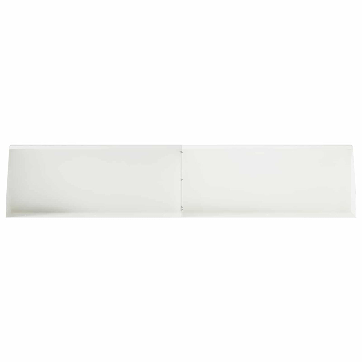 Keerwand 2 st 100 x 12 x 50 cm Staal Wit