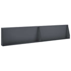 Keerwand 2 st 100x50 cm staal antraciet