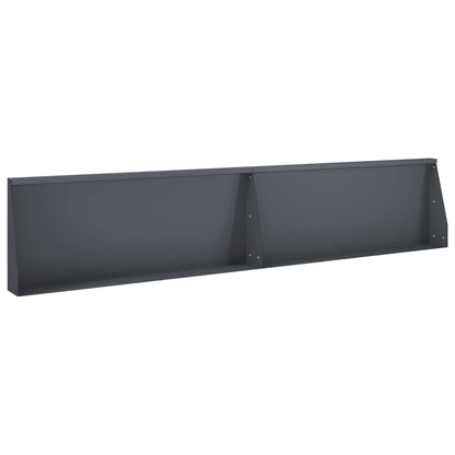 Keerwand 2 st 100 x 12 x 50 cm Staal Antraciet