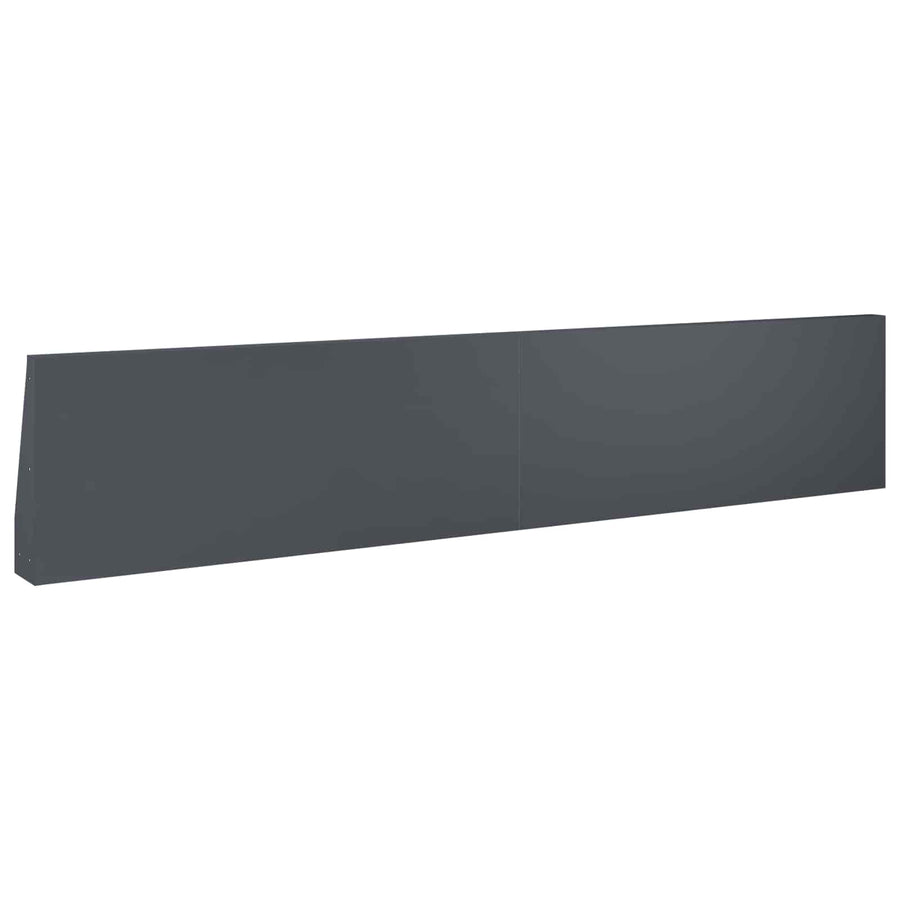 Keerwand 2 st 100 x 12 x 50 cm Staal Antraciet