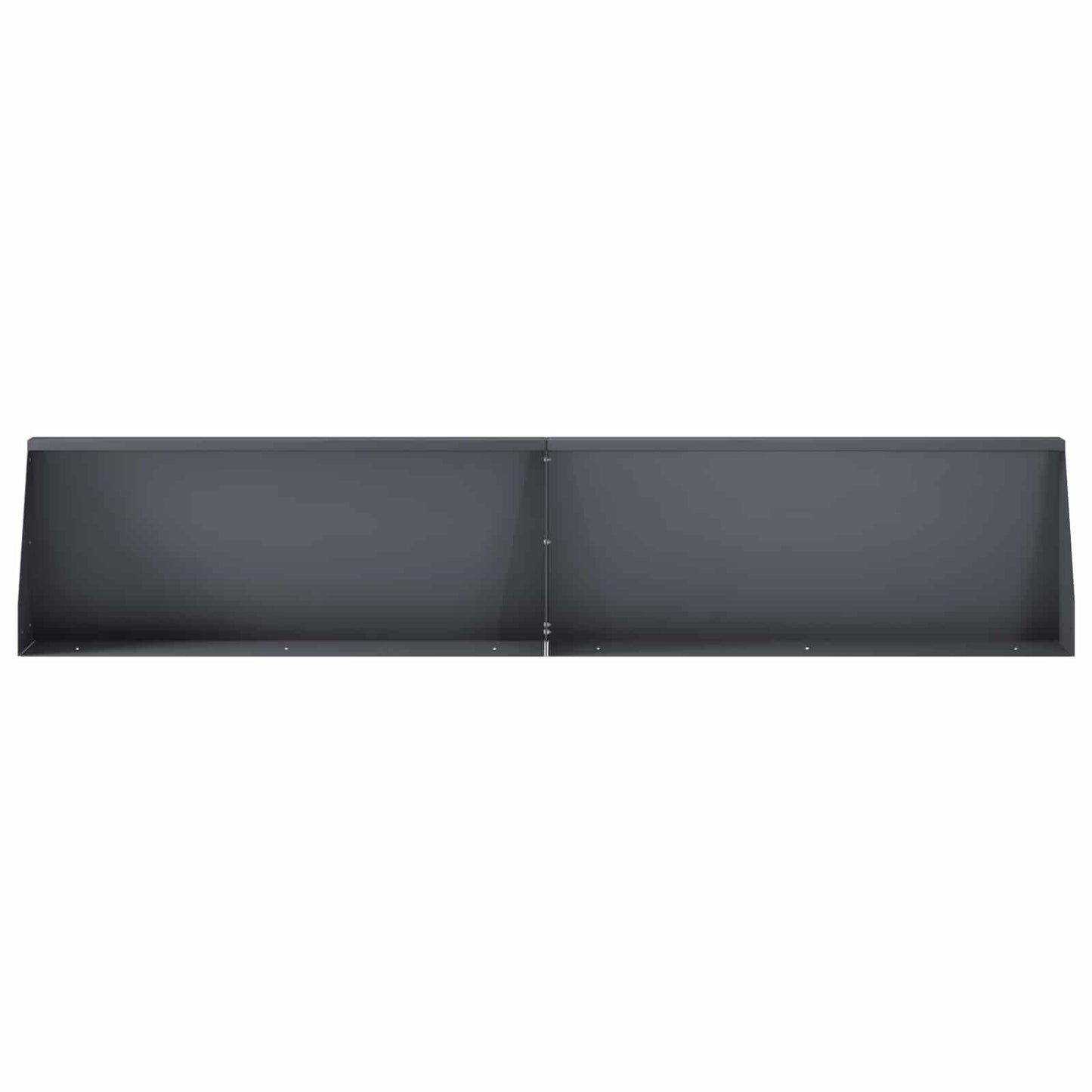 Keerwand 2 st 100 x 12 x 50 cm Staal Antraciet