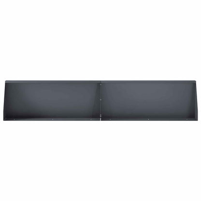 Keerwand 2 st 100 x 12 x 50 cm Staal Antraciet