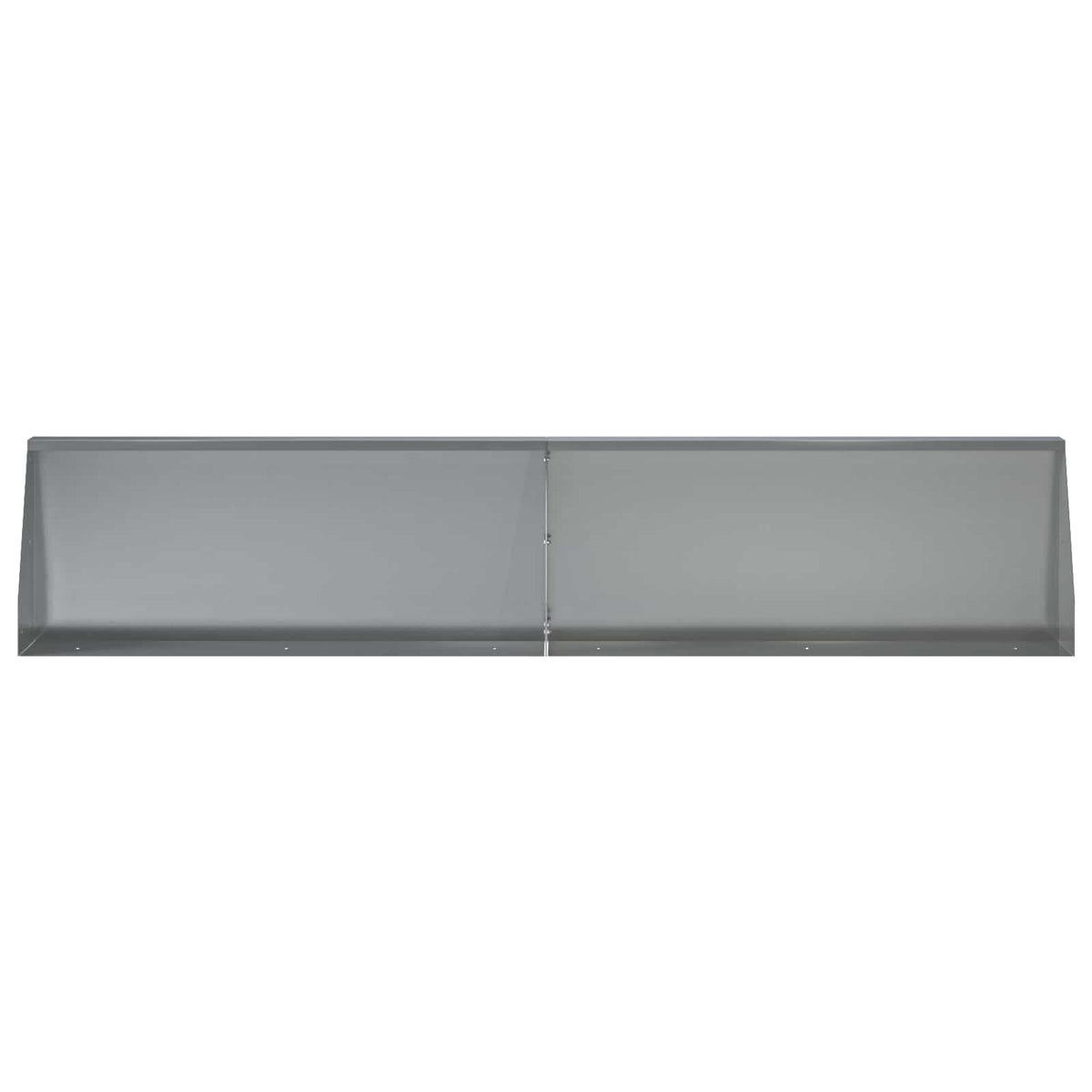 Keerwand 2 st 100 x 12 x 50 cm Gegalvaniseerd staal zilver