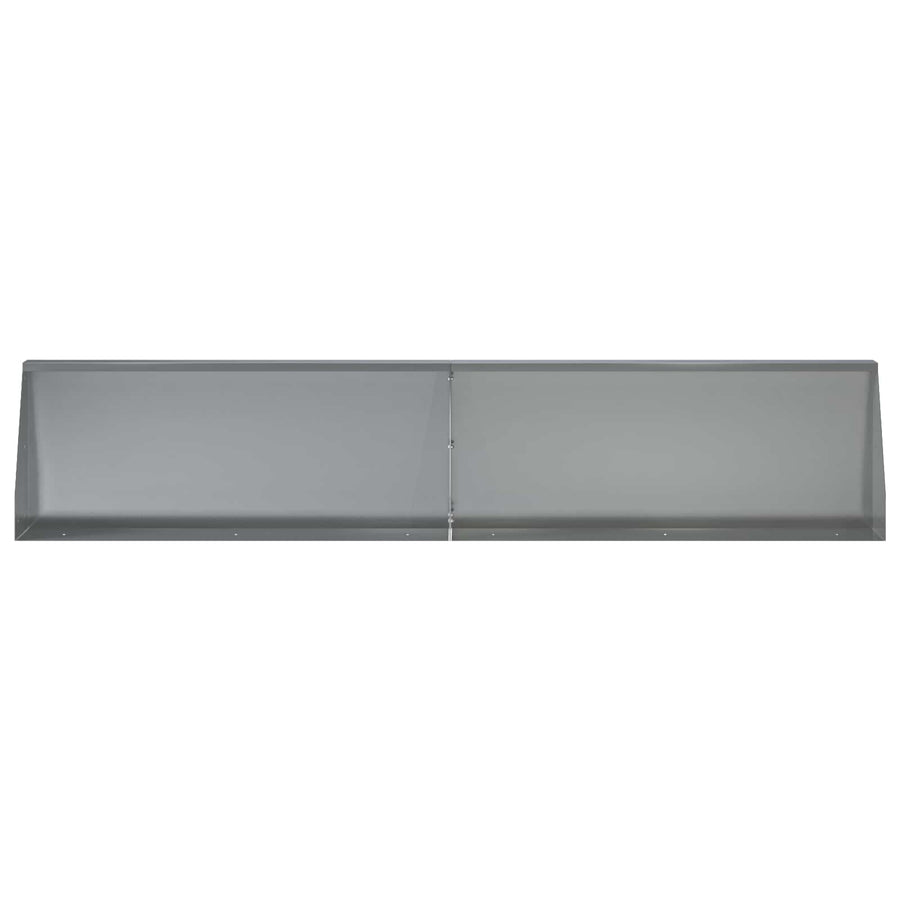 Keerwand 2 st 100 x 12 x 50 cm Gegalvaniseerd staal zilver