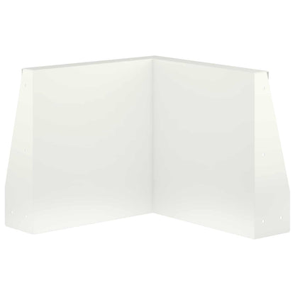 Keerwand 50 x 50 x 30 cm Staal Wit