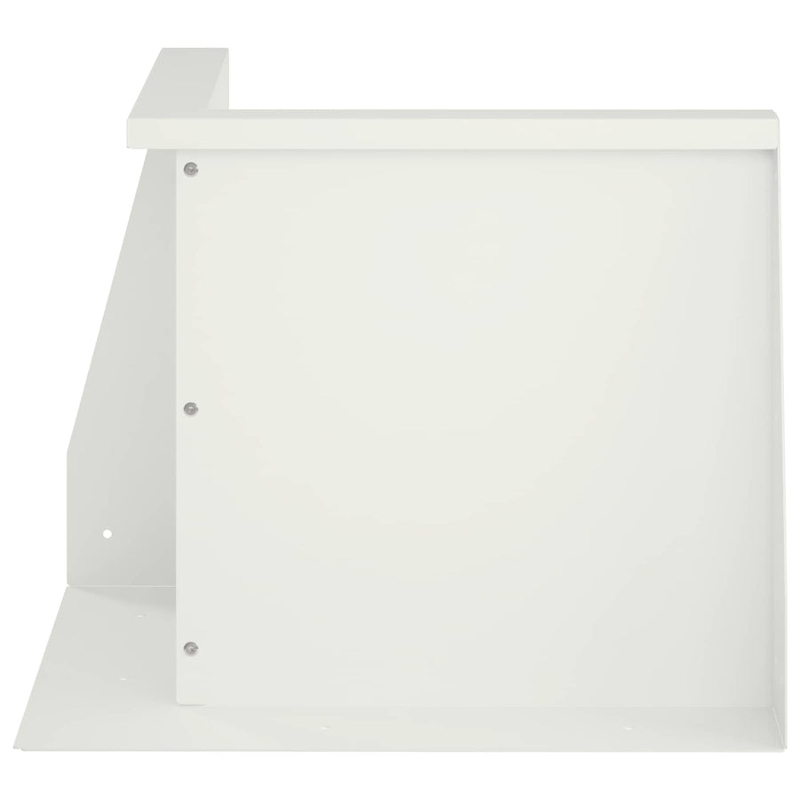 Keerwand 2 st 50 x 50 x 30 cm Staal Wit