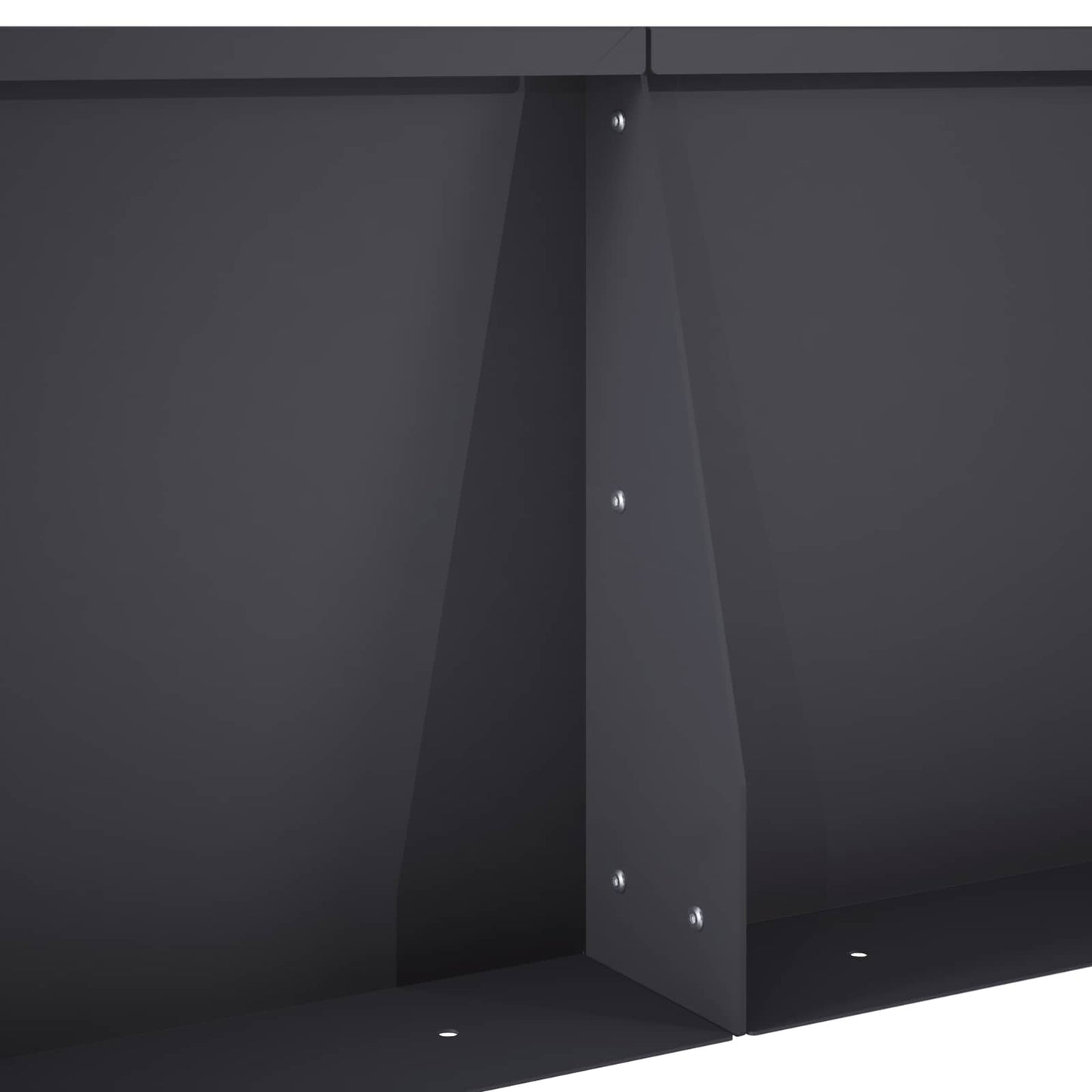 Keerwand 2 st 50 x 50 x 30 cm Staal Antraciet