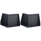 Keerwand staal 2 st 50x50x30 cm antraciet