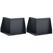 Keerwand staal 2 st 50x50x30 cm antraciet