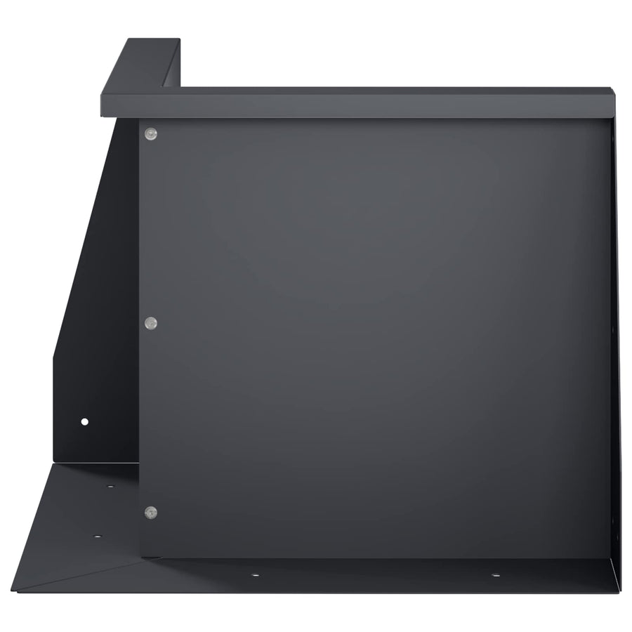 Keerwand 2 st 50 x 50 x 30 cm Staal Antraciet