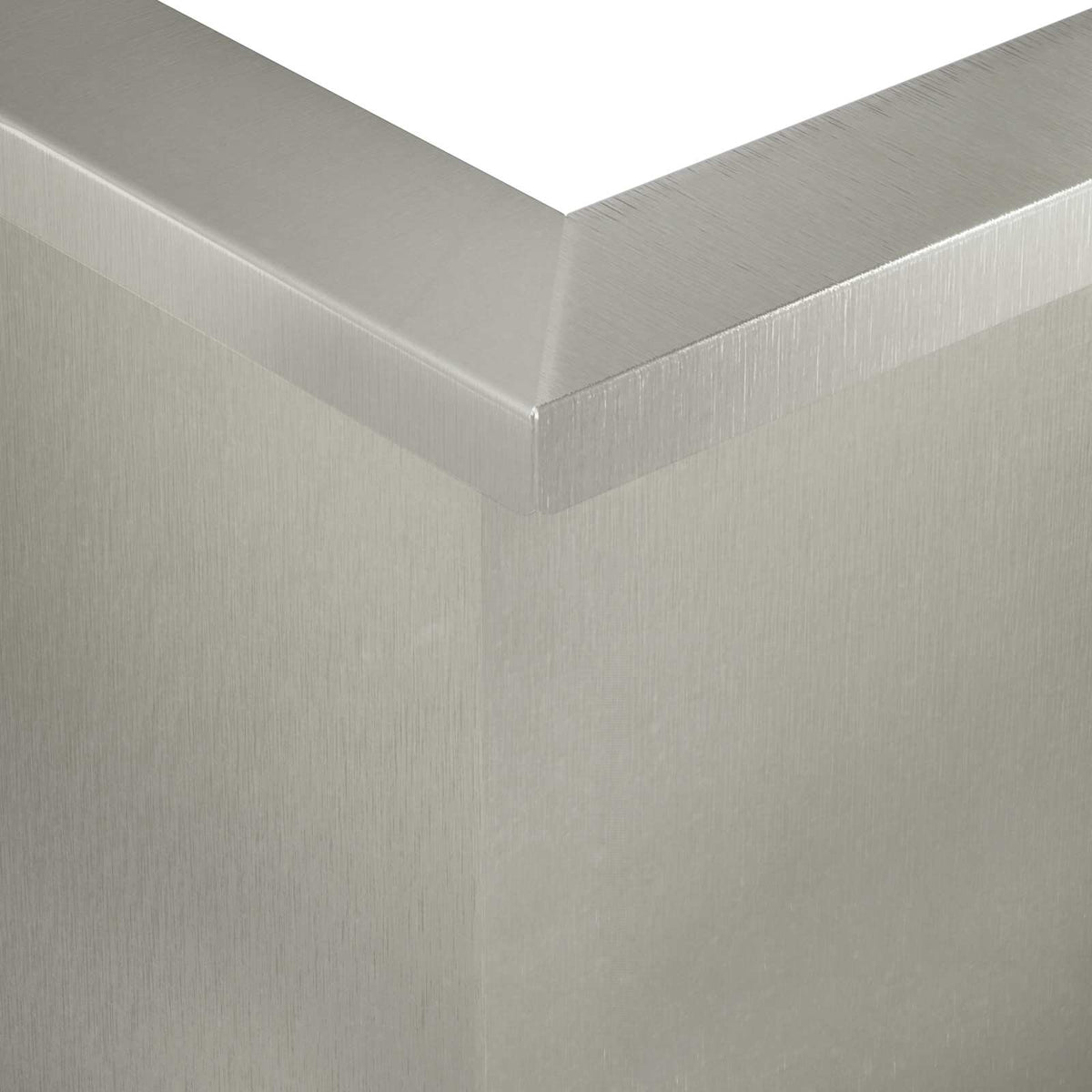 Keerwand 50 x 50 x 40 cm Roestvrij staal zilver