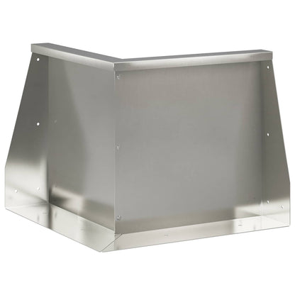 Keerwand 50 x 50 x 40 cm Roestvrij staal zilver