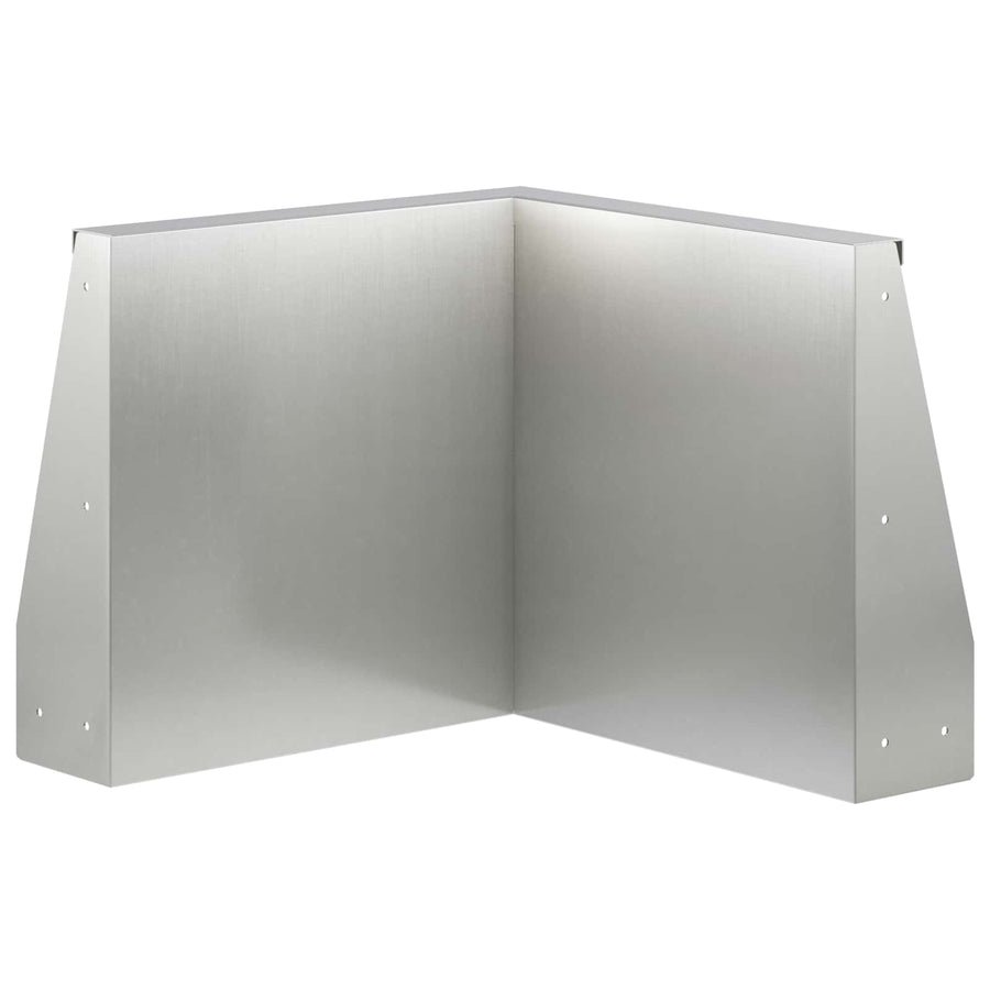 Keerwand 50 x 50 x 40 cm Roestvrij staal zilver