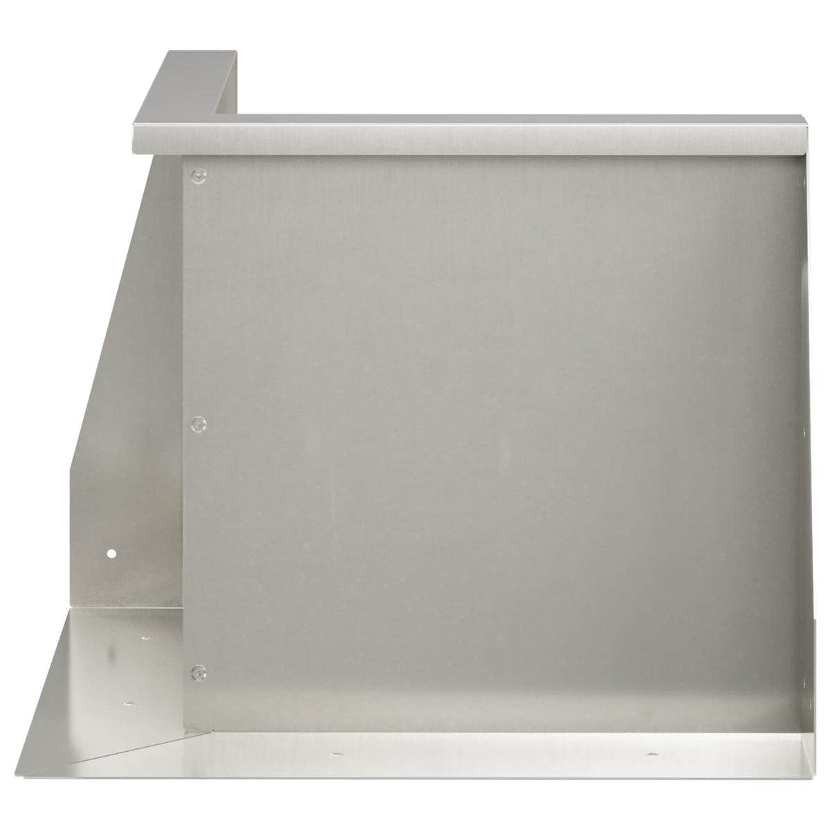 Keerwand 50 x 50 x 40 cm Roestvrij staal zilver