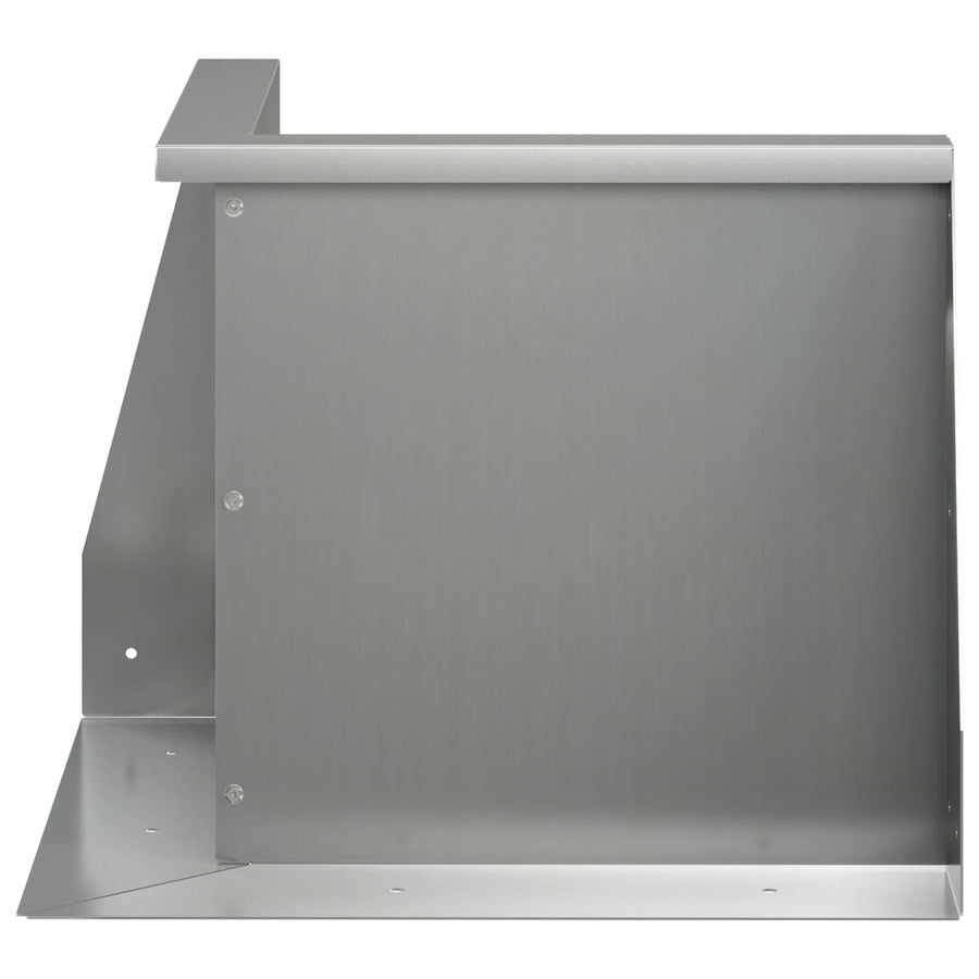 Keerwand 50 x 50 x 40 cm Gegalvaniseerd staal zilver