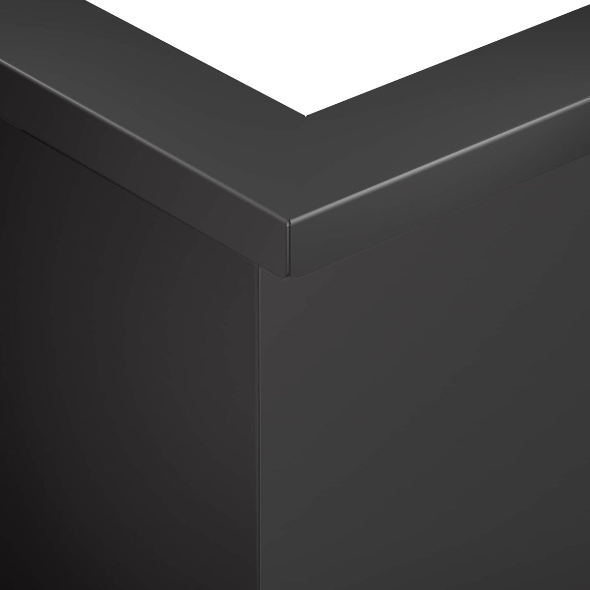 Keerwand 2 st 50 x 50 x 50 cm Staal Zwart