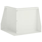 Keerwand 50x50x50 cm staal wit