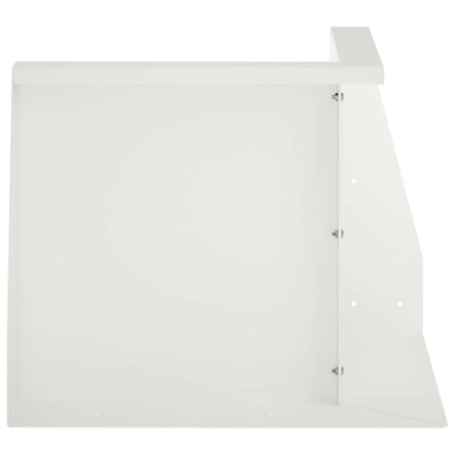 Keerwand 50 x 50 x 50 cm Staal Wit