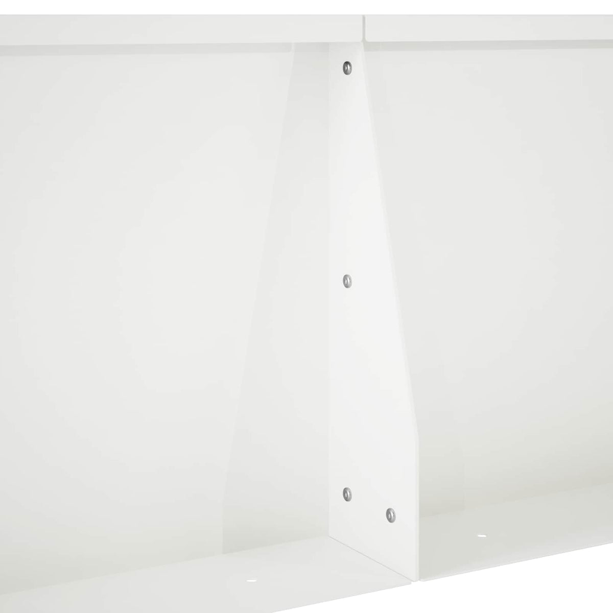 Keerwand 2 st 50 x 50 x 50 cm Staal Wit