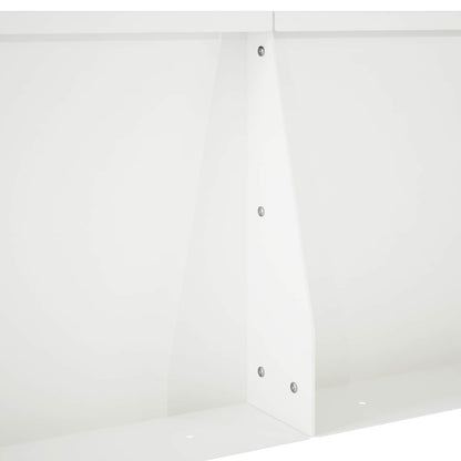 Keerwand 2 st 50 x 50 x 50 cm Staal Wit