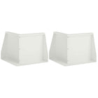 Keerwand 50x50x50 cm staal wit