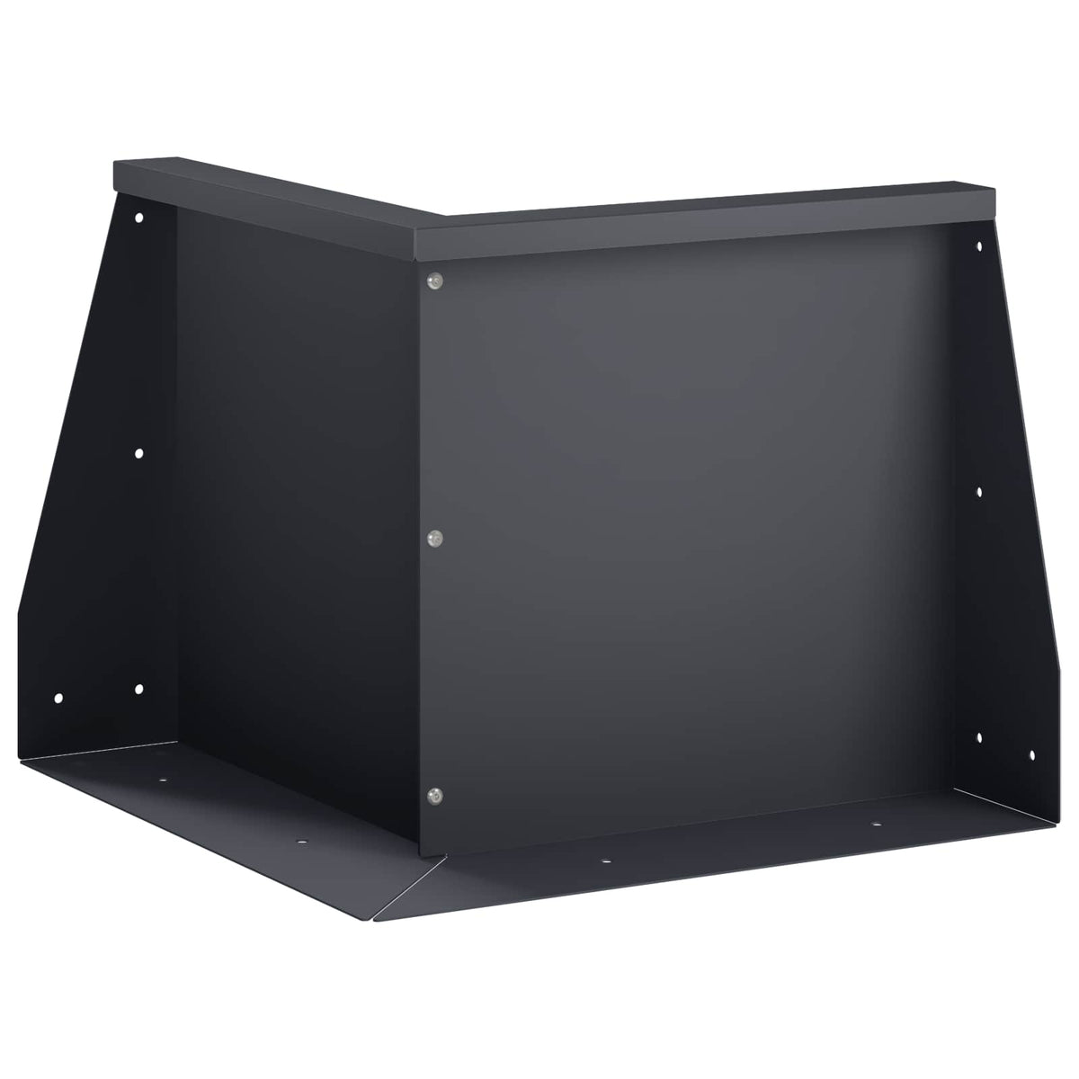Keerwand 50 x 50 x 50 cm Staal Antraciet
